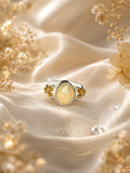 Natural Ethiopian Opal Sterling SIlver Ring