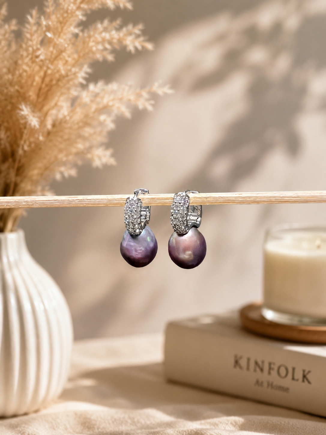 Freshwater Pear Earrings