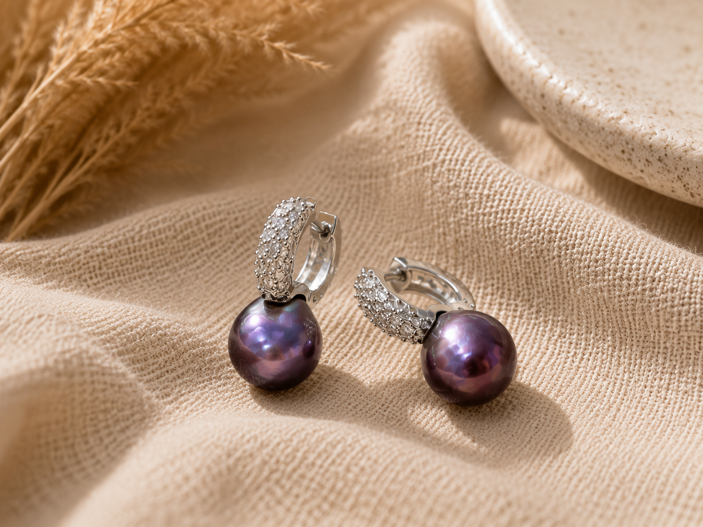Freshwater Pear Earrings