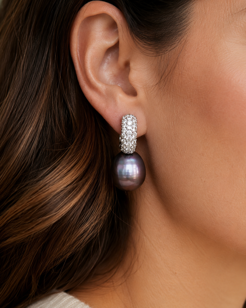 Freshwater Pear Earrings
