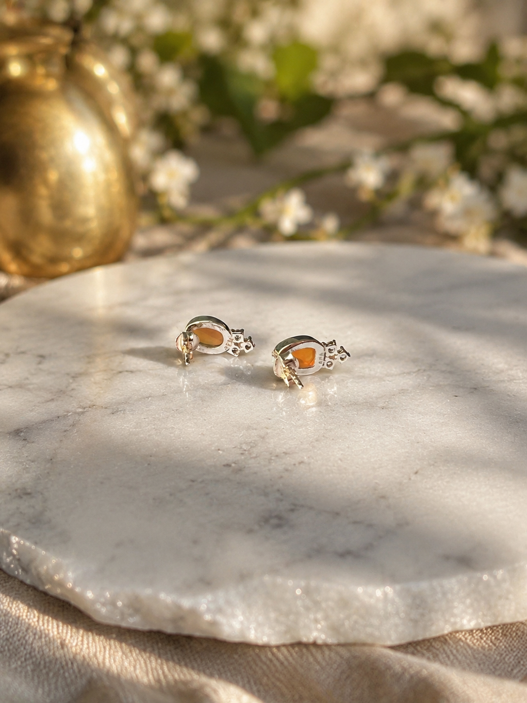 Natural Ethiopian Opal Studs