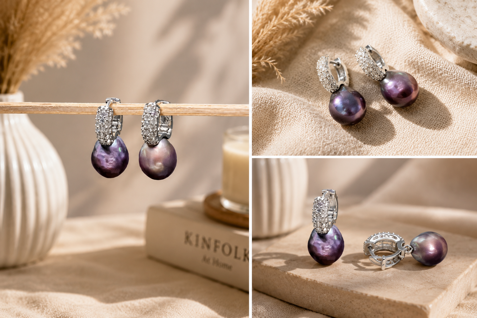 Freshwater Pear Earrings